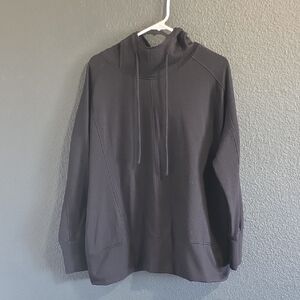 💜LuLaRoe Black Funnel Neck Hoodie